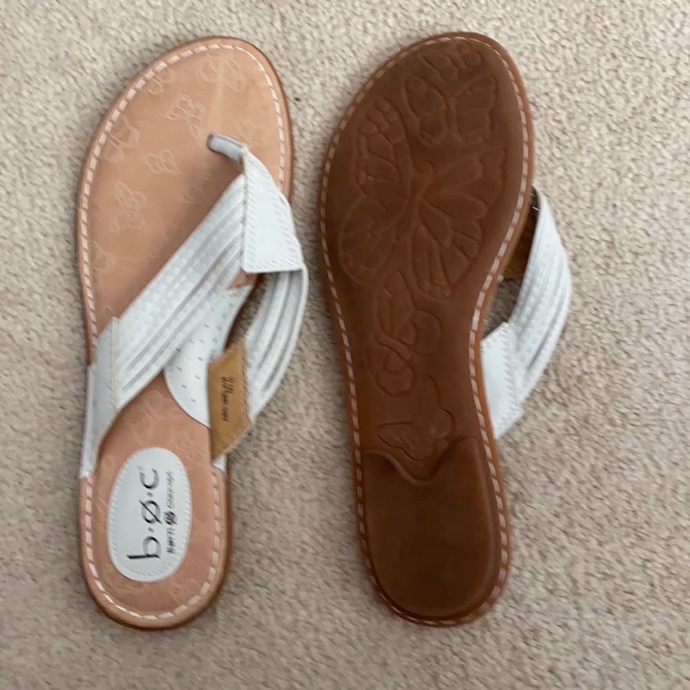 B.O.C. White sandals size 10
